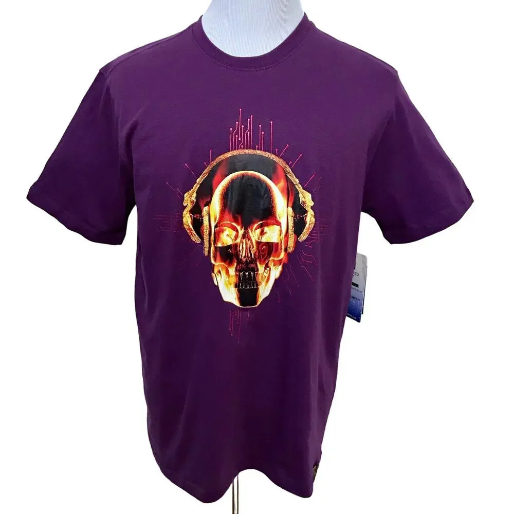 De-Kryptic NWT Purple Graphic Shirt Men Various